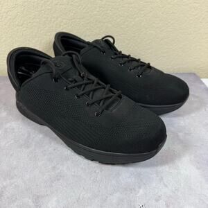 Zeba Shoes Mens Size 15 W WIDE Black Fabric Slip-In Comfort Sneakers